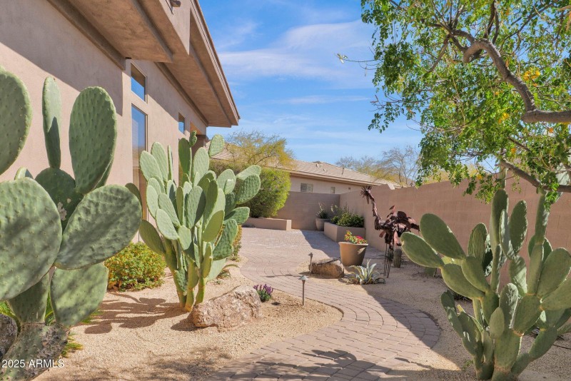 2 Wide Side Yards Lead to Back Patio