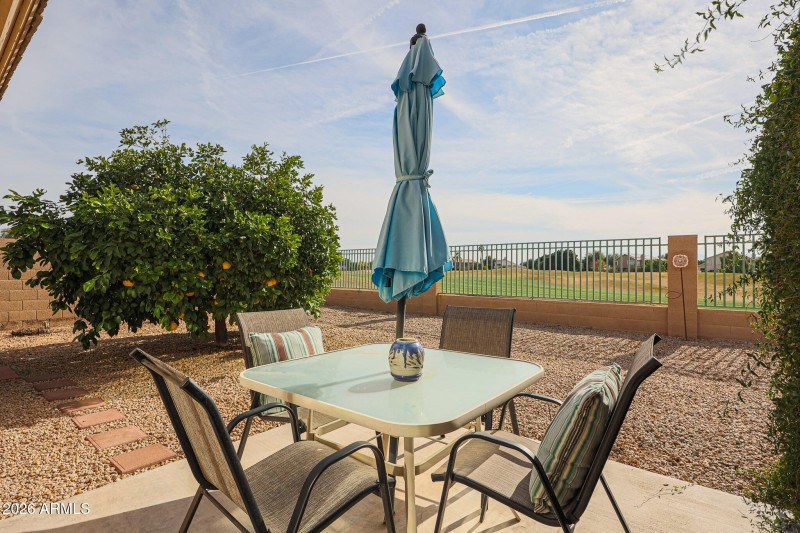 Extended Patio is Perfect for Dining