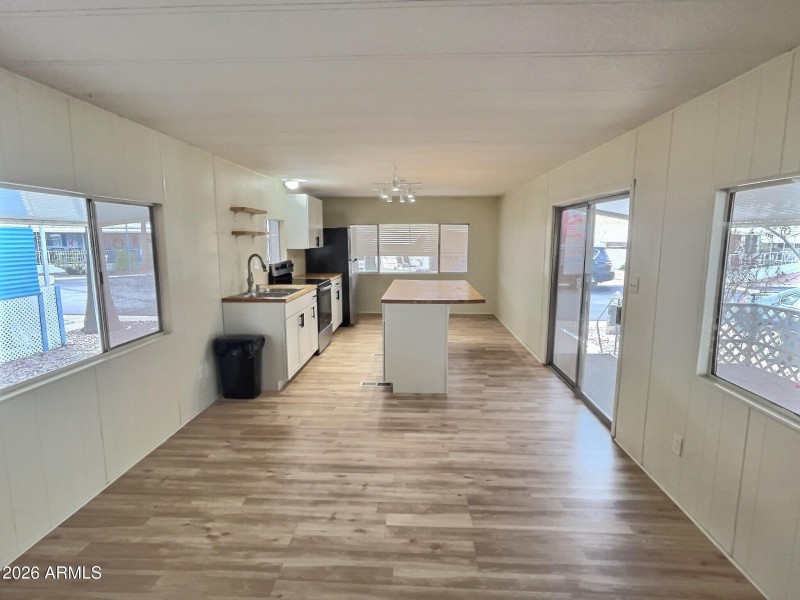 Open-Concept Living and Kitchen Area