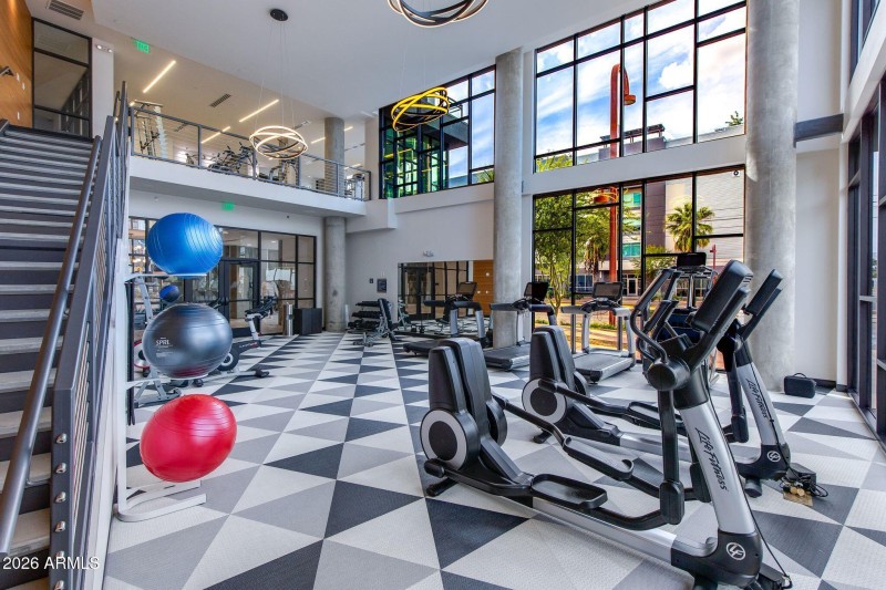 Bottom floor + stairs gym