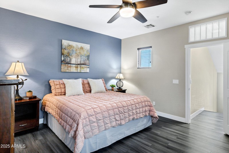 Third level primary bedroom