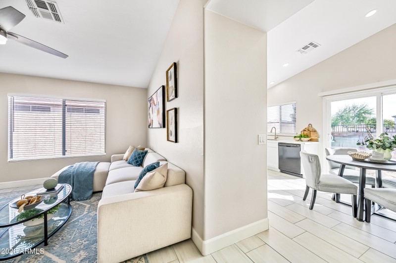 VIEW TO DINING/KITCHEN