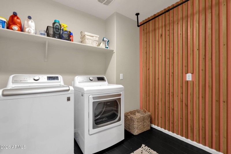 Laundry room on upper level laundry room