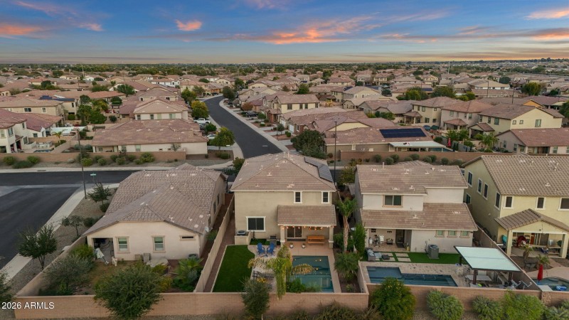 Aerial View of Backyard