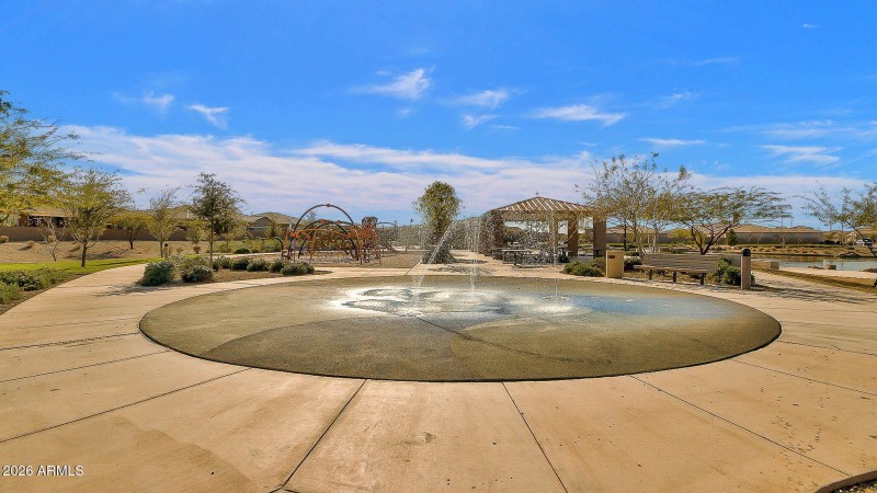 Community splash pad