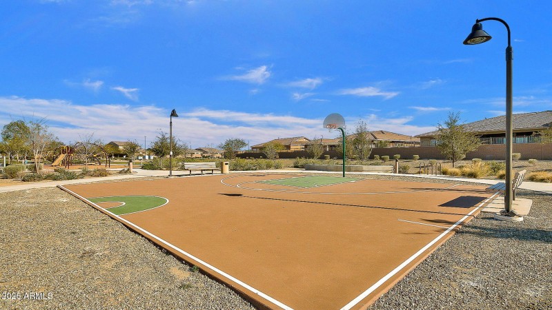 Community basketball court