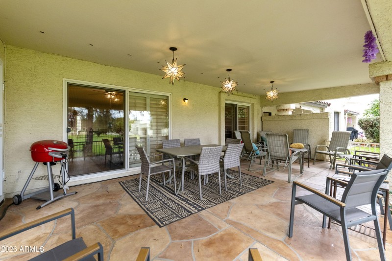 Large Covered Back Patio