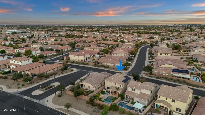 Aerial View of Backyard