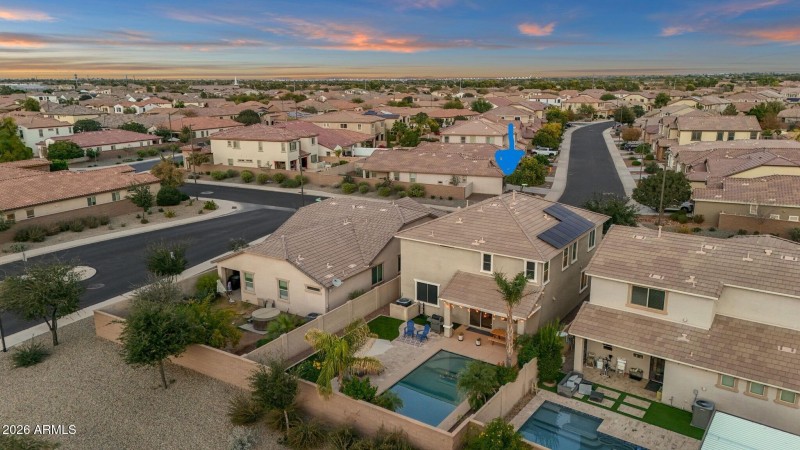 Aerial View of Backyard