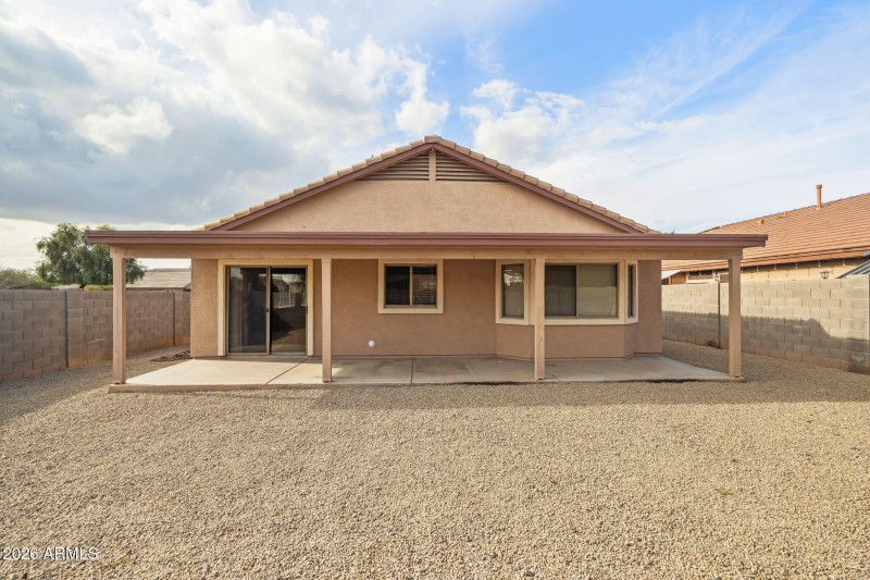 Back of Home/Extended Covered Patio