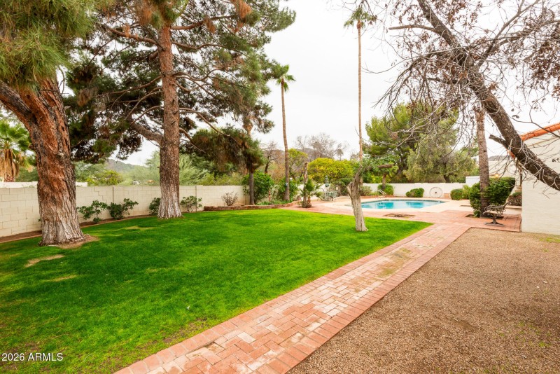 Backyard facing southwest