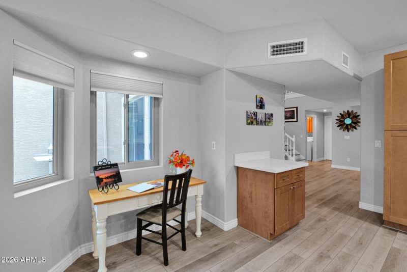 Cozy nook in kitchen