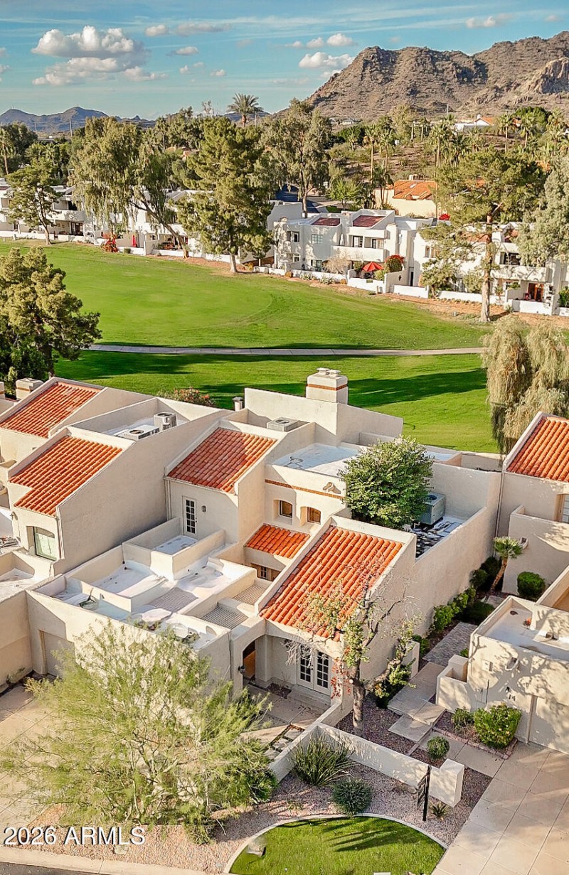 Aerial View to Mountains