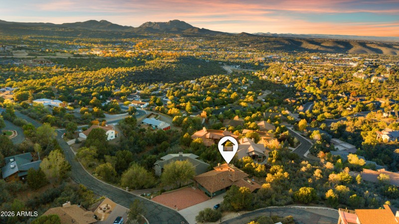 63-Aerial View NW Sunset