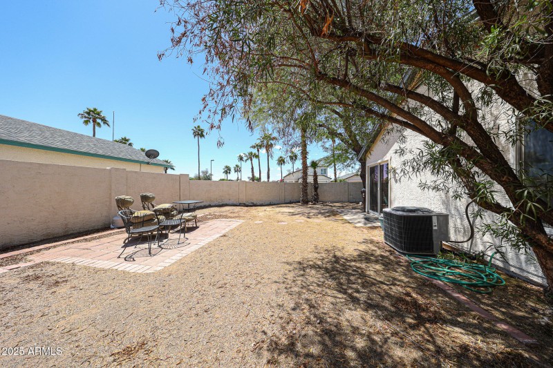 Private back yard
