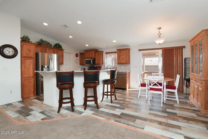 Island Seating and Kitchen