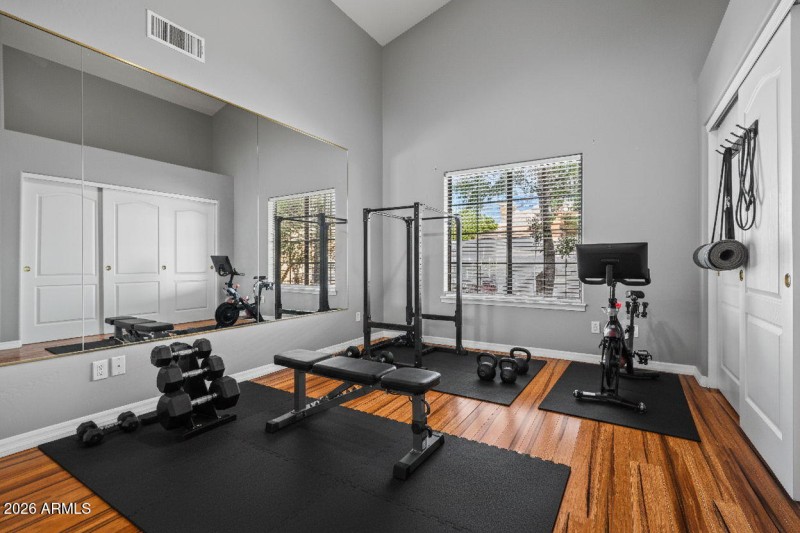 Staged Bedroom/Gym