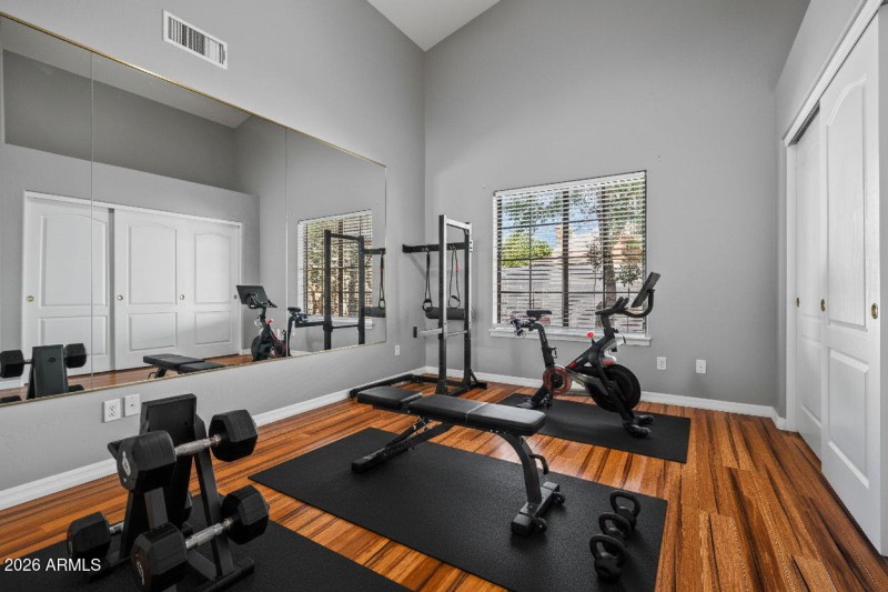 Staged Bedroom/Gym