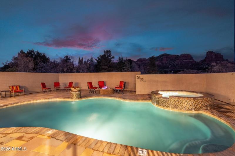 night pool