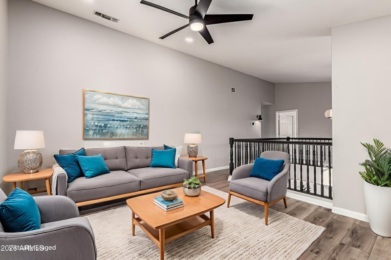 Virtually Staged Upstairs Loft