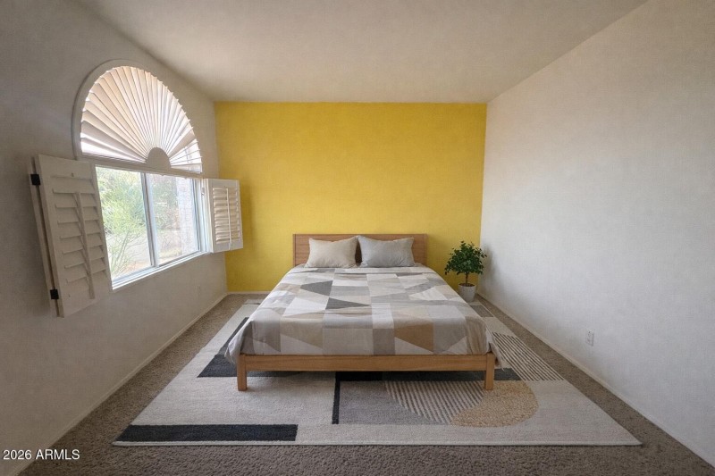 Virtual staged bedroom 2