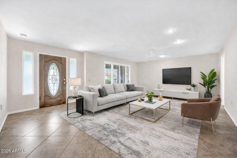 Living Room Virtually Staged