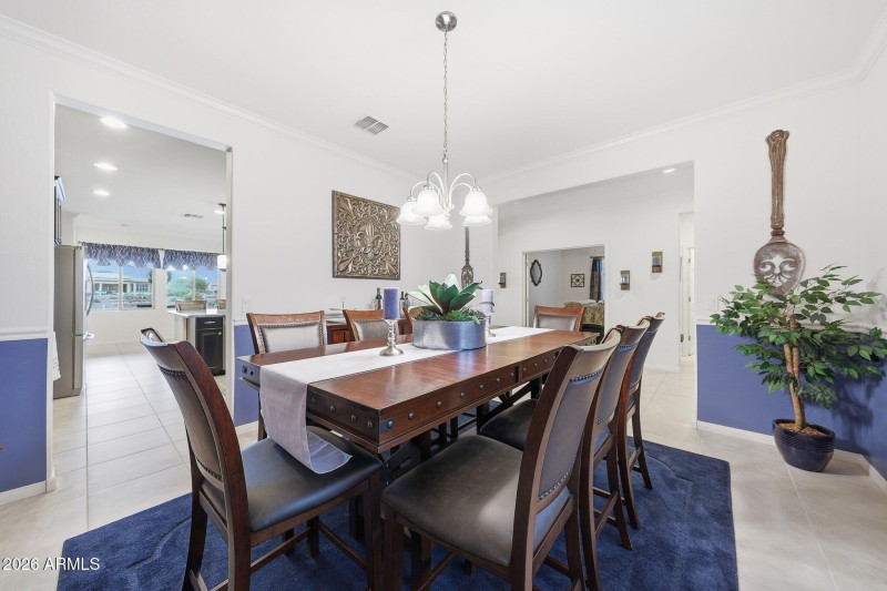 View to Kitchen and Entryway