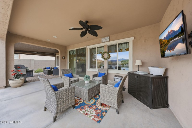 Large Covered Back Patio