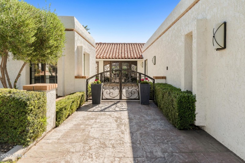Gated Courtyard Entrance