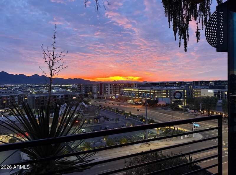 Balcony sunrise view