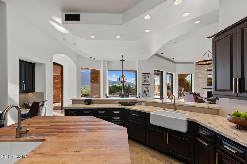 Views even from kitchen