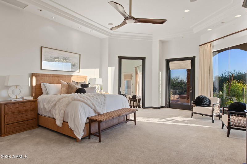 Spacious primary bedroom