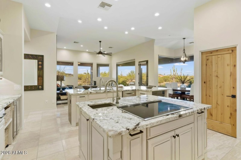 Open kitchen and family room