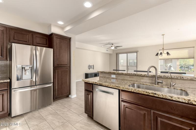 Kitchen open to Great Room
