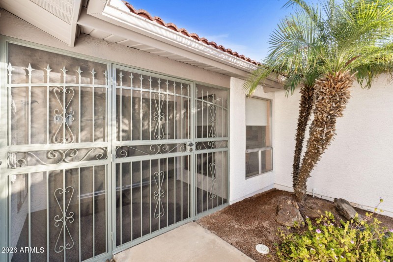 Security gate at entry