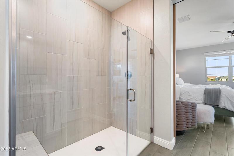 Large Walk-in Shower at Primary Bathroom