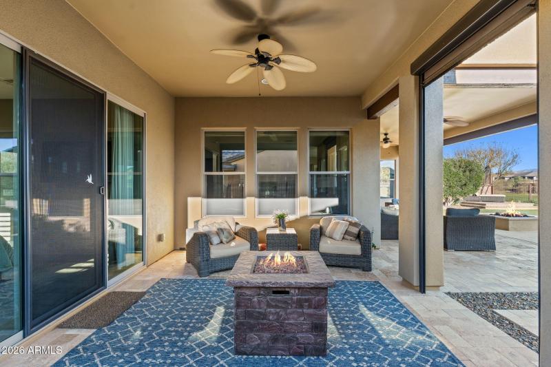 patio off of primary suite