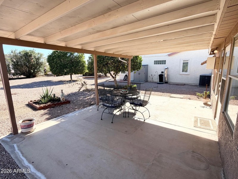 Covered Back Patio Area