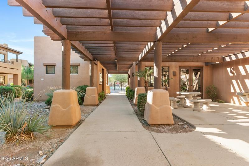 Community area by pool