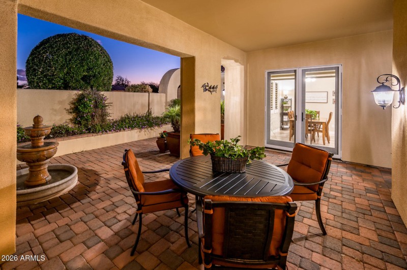 French Doors leading to Kitchen