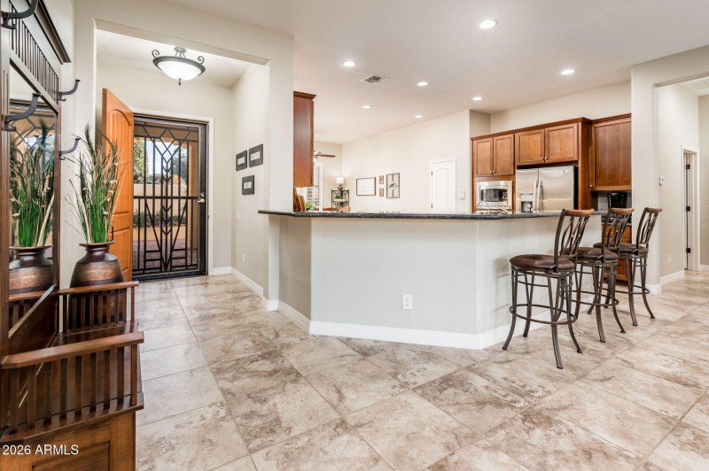 Foyer Open to Kitchen and Great Room