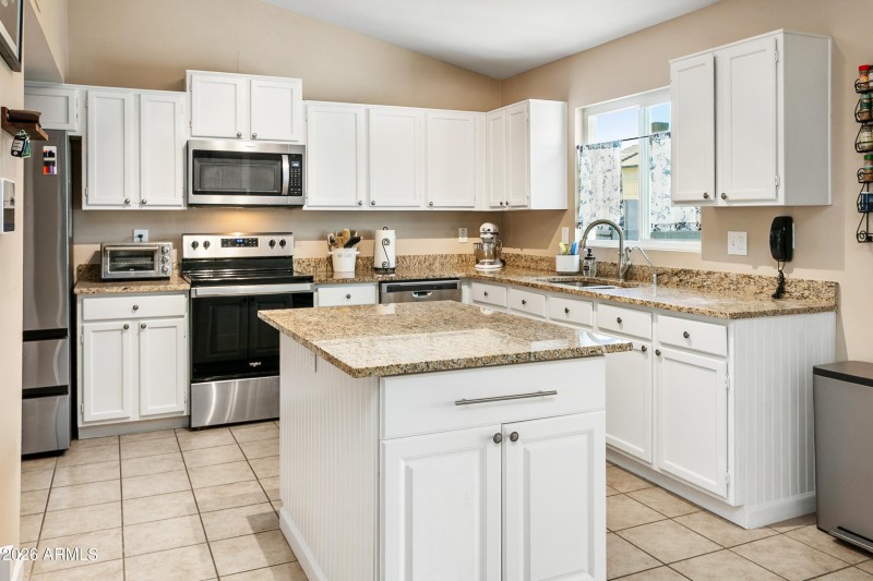 Kitchen with Granite Countertops