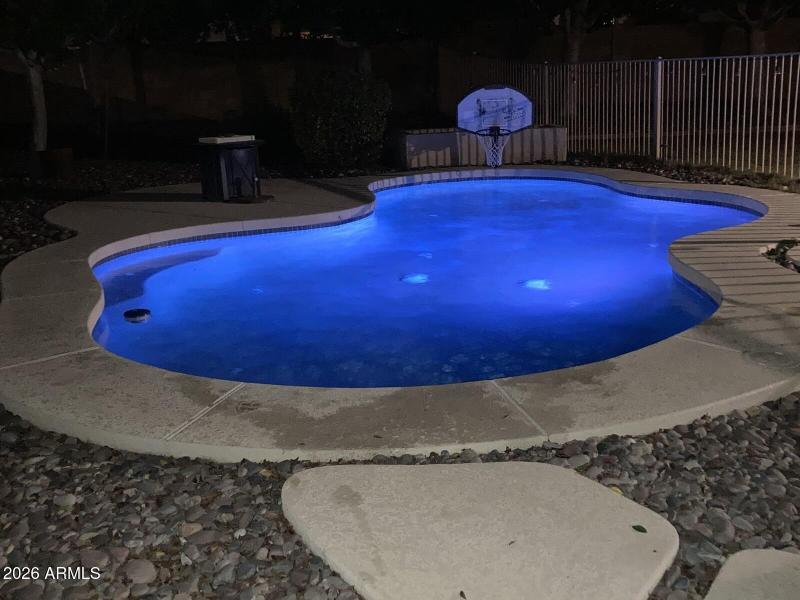 Sonnet pool at night