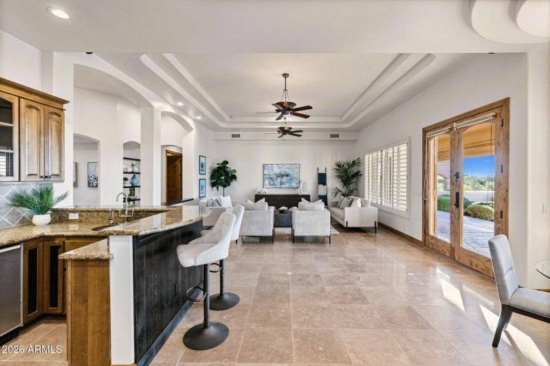 Wet Bar Seating and View