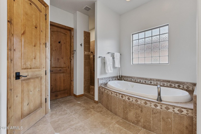 Jetted Tub and Walk-In Shower