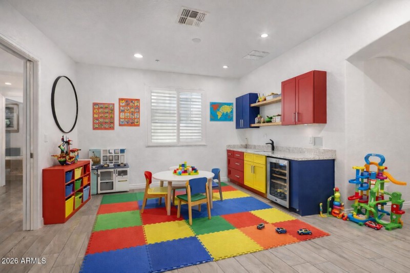 Playroom in Primary Colors