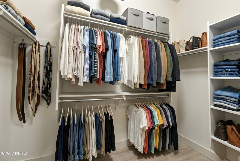Primary walk-in closet