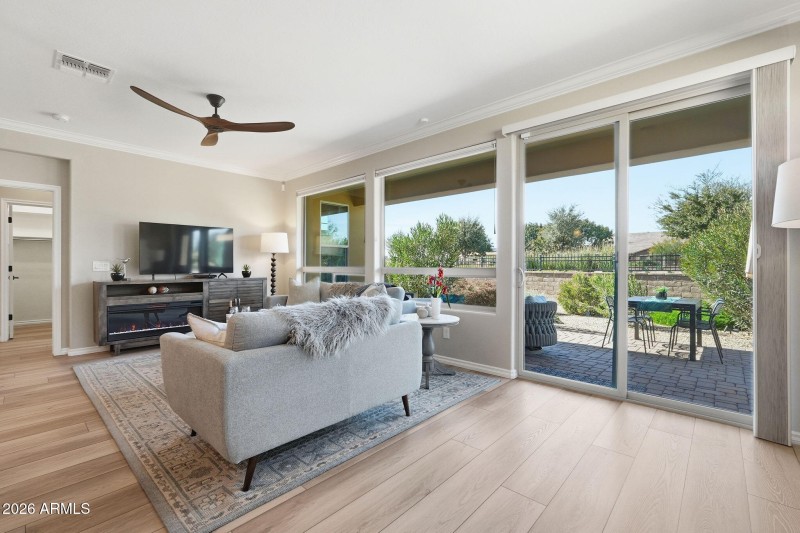 Living Room w/Sliding Glass Doors