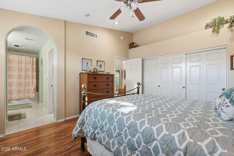 Primary bedroom 1 has great closet space