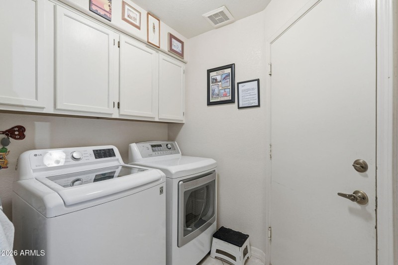 Laundry room & door to garage.